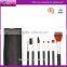 wholesale synthetic hair 7pcs makeup brush set with pouch