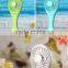 Factory Price Summer Cooling Portable Mini Fans Vanes 3 Speeds Palm Leaf Fan With18650 Battery Rechargeable Fan
