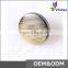 Newest plastic round shape metallic buttons for garment accessory