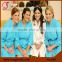 3001 Short Knee Length Cotton Bath Robes,Woman SPA Solid Waffle Cotton Robes