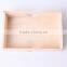 Unfinished Wood Serving Tray With Heart Shaped Handle ,Fruit Storage Plate