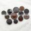custom hand made genuine leather covered button