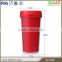 450ml Insulated Bulk Double Wall Plastic Coffee Mug With Inserted Color Paper
