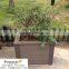 Modern Outdoor deocr big wood plastic flower pot