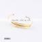 European and American Minimalist Leaf Diamond Metal Bracelet
