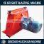Direct-coupled shot blasting abrator