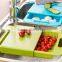 handing kitchen sink fruit vegetable plastic drainer basket