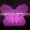 Remote control chargable 16 colors changing butterfly shaped led energy saving lamp (NJ1932)
