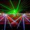 Portable rgb three color mixing moving head disco effect laser light