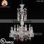 Baccarat 12 Light Colorful Chandelier Unfocused