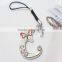 all types custom made keychain for cell phone/bag