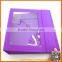 customed rectangular foldable gift box with window