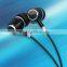2015 Top quality earphone round cable metal earphone for Mp3/4,phone