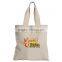 10 OZ Printed Cotton Canvas Leather Tote Bag With Handle