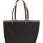 lady nylon classic tote bag with leather trim