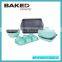 ceramic bakeware sets with silicone handle 5pcs cake pan