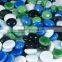 Porcelain flat glass marbles