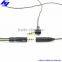 Headphone audio extension cable from 2.5mm female socket connectors to 3.5mm male plug