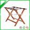Convenience wooden hotel luggage rack