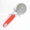 100% Food Grade New design TPR handle stainless steel pizza cutter wheel