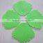 2014 new design Eco friendly food grade big tree leaf shaped baking silicone trivet,silicone placemat