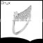 Wholesale 925 sterling silver little star wing open ended ring