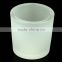 frosted colored glass candle holder with soy candle