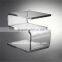 Perspex Pedestal/ clear transparent S Shape Clear Acrylic Side Tables