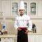 White customized with good quality double breasted cotton/polyester top chef