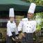 White customized with good quality double breasted chef clothes women