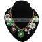 New Green Flower Choker Collar Vintage Pendant Statement Necklace Women Necklaces & Pendants Fashion Necklaces for Women 2014