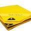 Poly Yellow Custom Tarps 6.0 oz. Per Square Yard. - 1200 Denier - 14x14 Weave Count Yellow Poly Adjustable Tarps