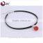 2016 Women Rhinestone Essential Oil Diffuser Charm Black Leather Choker Necklace