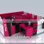 customized high quality eyebrow threading kiosk with a dresser in mall for sale
