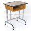 Comfortable and deluxe school single desk and chair in school furniture