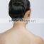 New brown chignon hair piece, synthetic braids bun hair piece