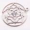 Wholesale chakra jewelry fashion long chain necklaces flower pendant