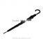 Automatic open long umbrella with black fiberglass frame