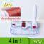 New 4 in 1 derma roller set with 3 replaceable roller heads 300 / 720 / 1200 needles for eye+face+body