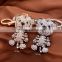 Cute Lovely Fashion Bear Animal Diamond Crystal Rhinestone GCrystal Keychain Charm Pendent for Women Handbag Purse Bag Keyrings
