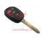 Remote key shell for Toyota 3+1 button case fob cover blank with toy43 blade and red speak button