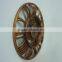 15 Inch Wall Decorative Plastic Copper Effect Clock