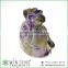 promotion fashion bag shape with money patterns ceramic piggy bank for decoration