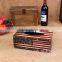 2015 USA flag wooden tissue box