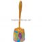 PP printed toilet brush with base