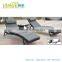 2015 portable wicker rattan lounge chair beach lounger with wheels