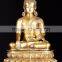 Antique metal life-size Buddha thai bronze statues