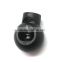 8.9mm Cord Lock In Black Plastic, Plastic Cord Stopper, Barrel Cord Lock For Apparel Accessories