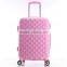 cheap pink abs luggage sets