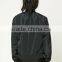 Wholesale Price Boutique Girl Clothing Woven Contrast Sleeve Zipper Front Basic Collar Stripe Lady Fashion Soccer Bomber Jacket
